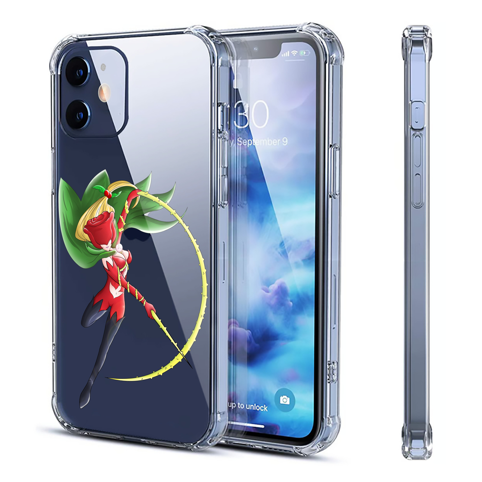 （画像用） Digimon デジタルモンスター/デジモン 【iPhone 12シリーズ対応】透明スマホケース（クリアソフトケース）